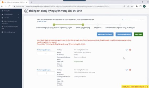 Hệ thống tuyển sinh chính thức của Bộ Giáo dục – nơi học sinh thực hiện toàn bộ quy trình đăng ký, tra cứu, xét tuyển minh bạch, an toàn.